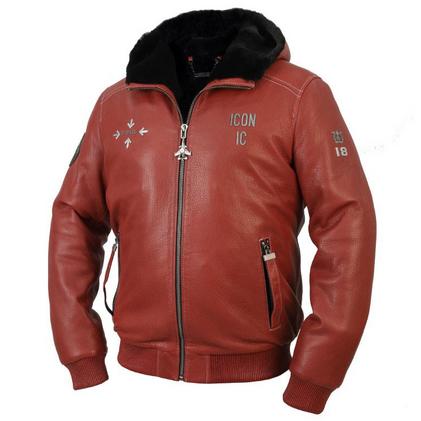 Меховая куртка Iconic Red Flash с капюшоном